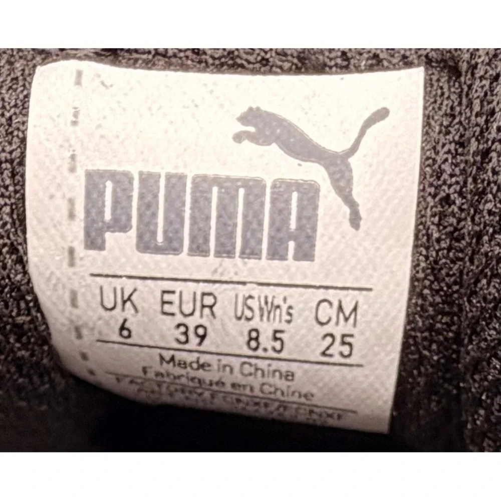 Puma Vikky Ribbon Women's 8.5 Black Solid Regular Fit Modern Elegant Coquette